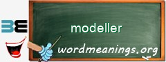 WordMeaning blackboard for modeller